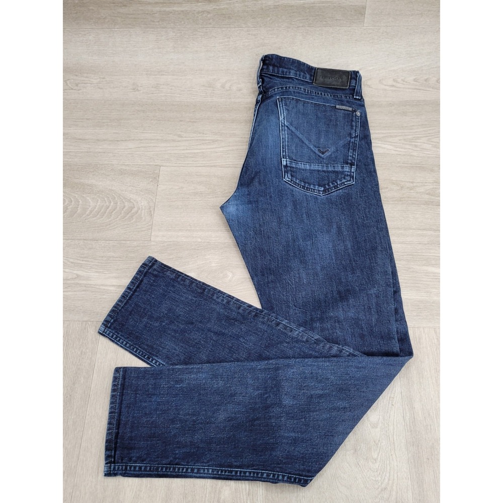 Hudson Los Angeles AXL Skinny Jeans Men's 34 Dark Wash Stretch Denim
